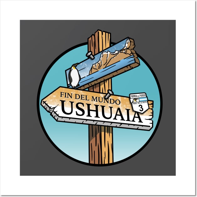 Ushuaia Sign Wall Art by Cerealbox Labs